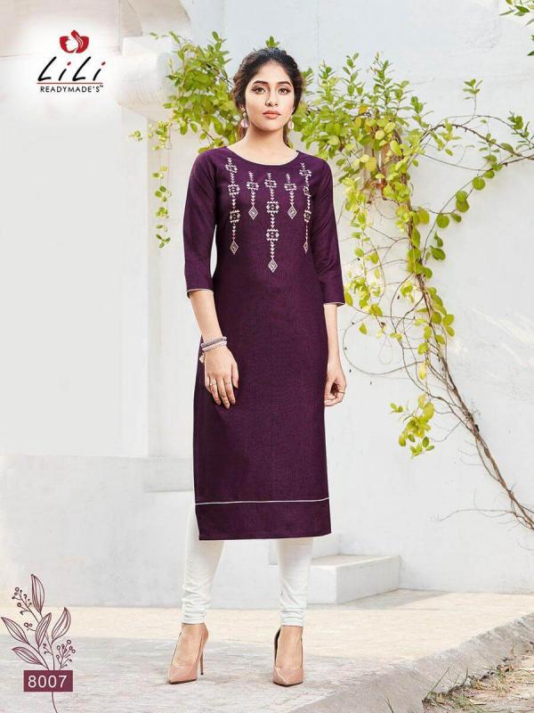 Lili Suhani Cotton Embroidery Fancy Kurti Catalogue 